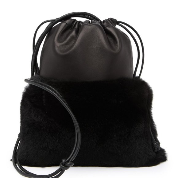 NEW Alexander Wang Ryan Rabbit Fur Bag